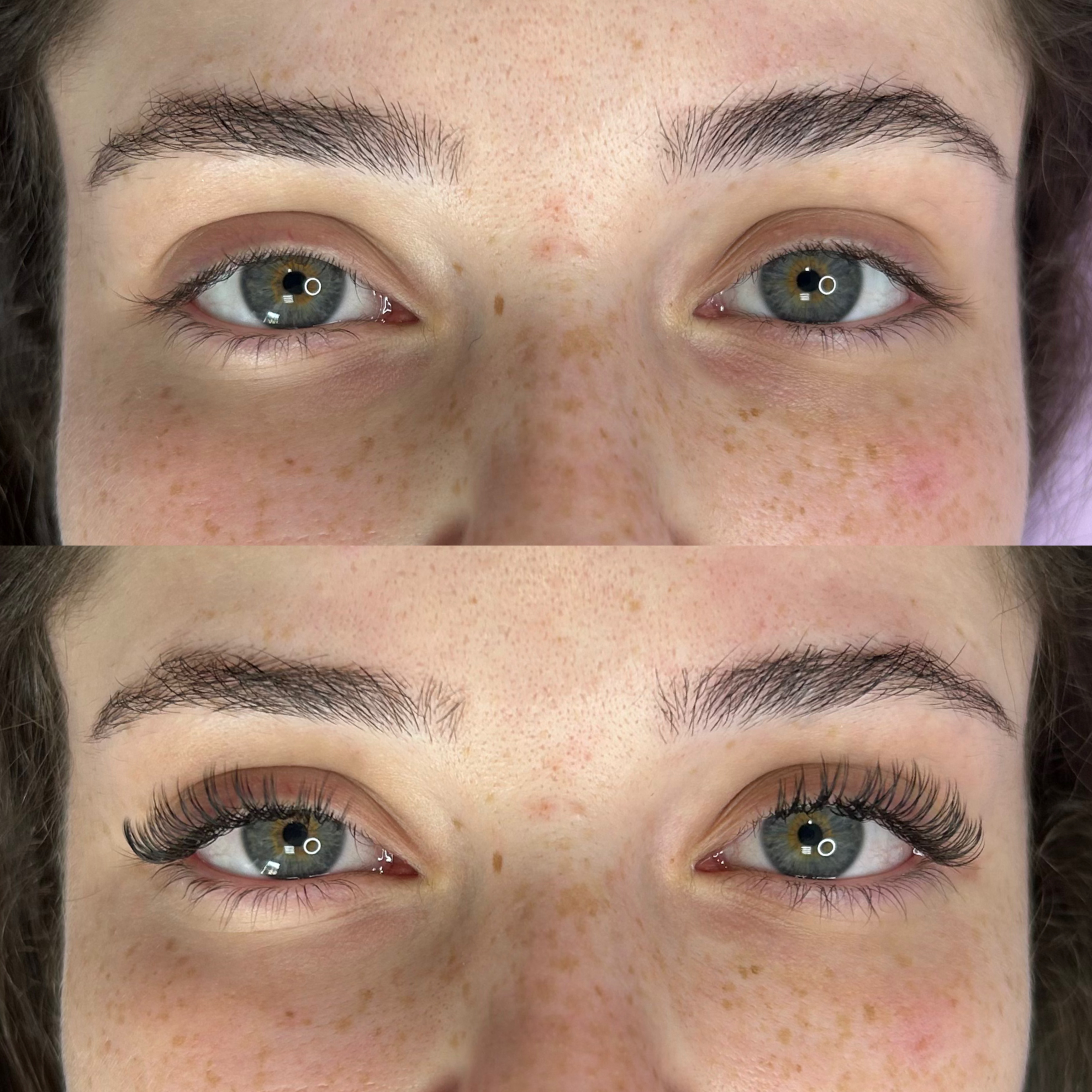 Antes e depois — Efeito Molhado
