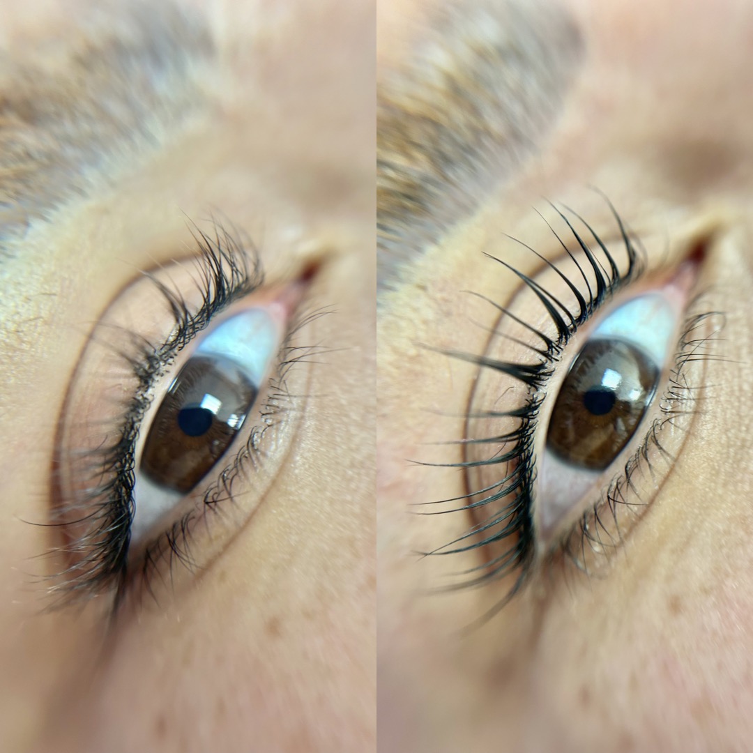 Antes e depois — Lash Lifting