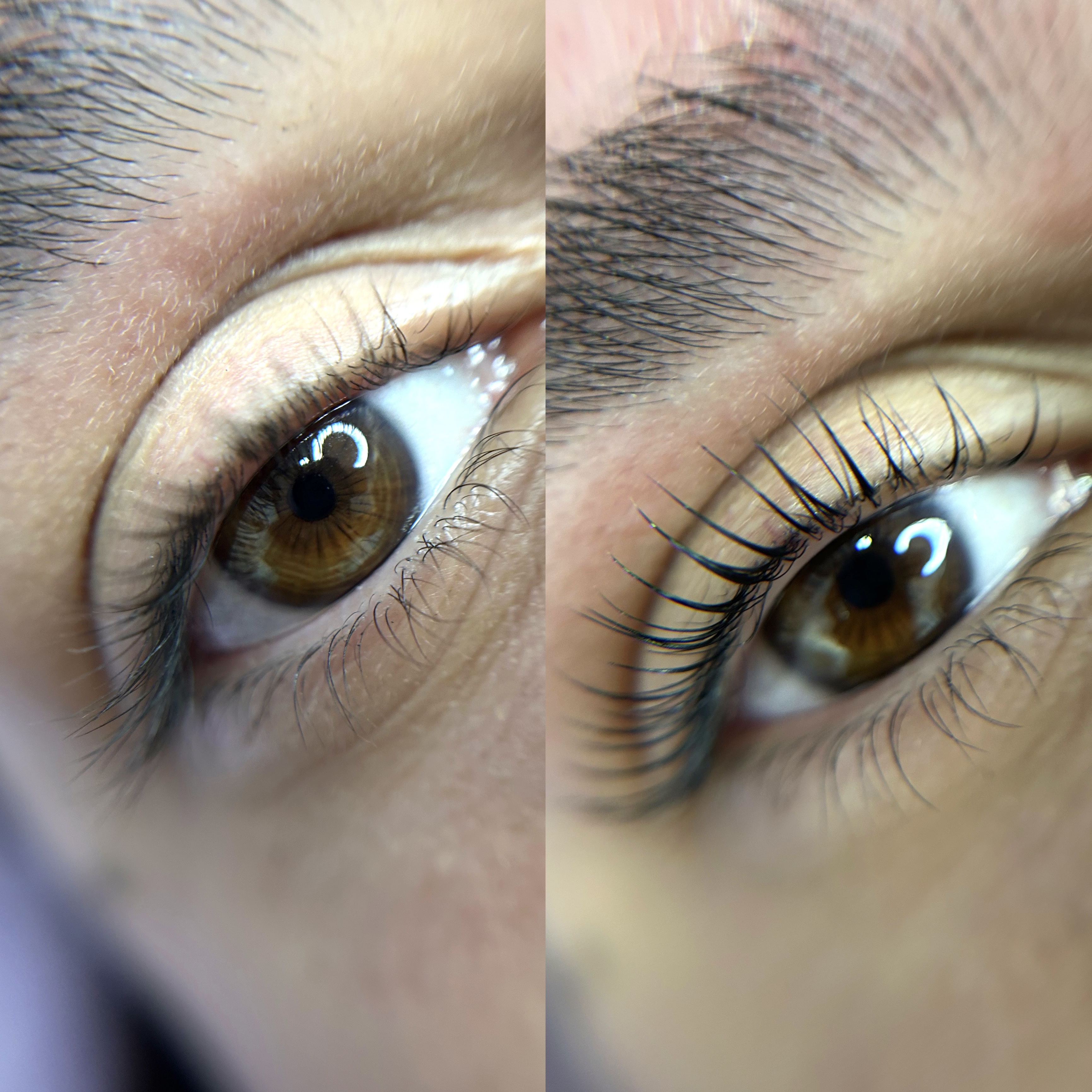 Antes e depois — Lash Lifting