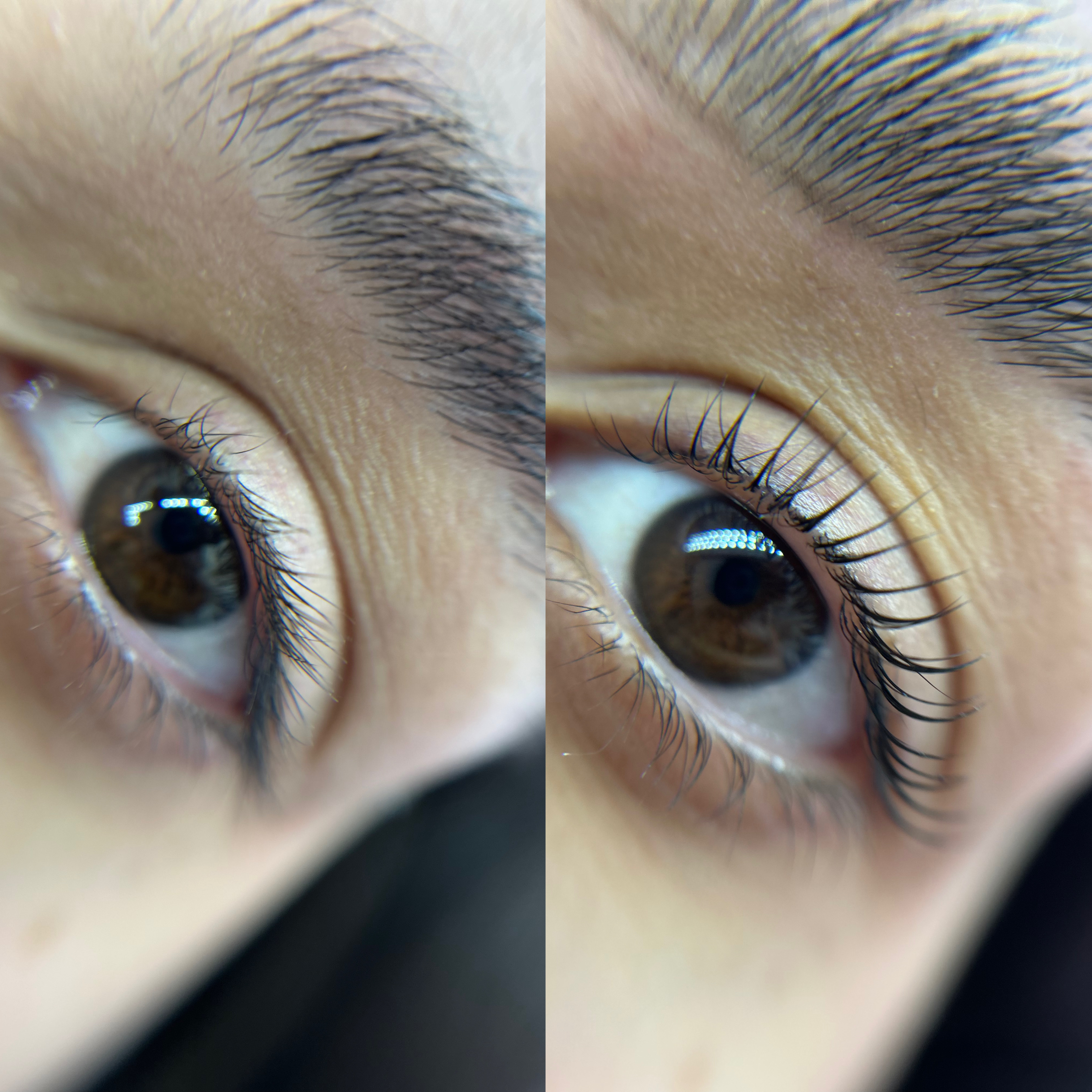 Antes e depois — Lash Lifting